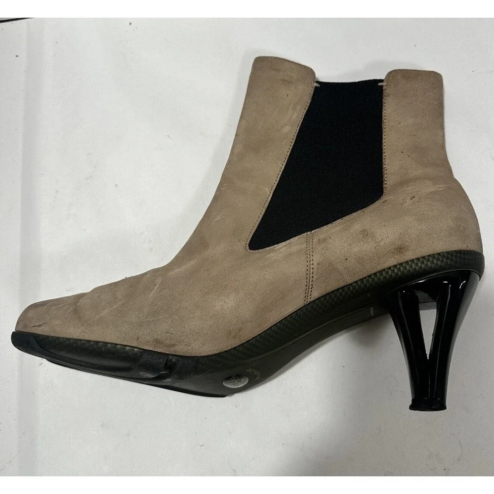 Asgi‎ Boots Womens 8.5 M Ankle Booties Brown Leather 030808